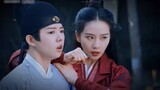 The detail is that Qian Zhao watched Ruyi cut her wrist with a hairpin and subconsciously held her h