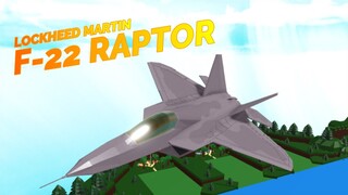 Micro block jet - Lockheed Martin F-22 Raptor Speedbuild [Roblox Build a Boat for Treasure]