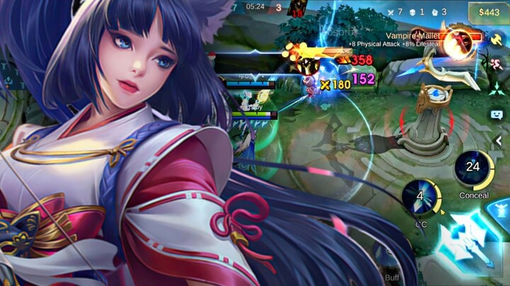 Dapat Maniac di rank pake Miya!!!