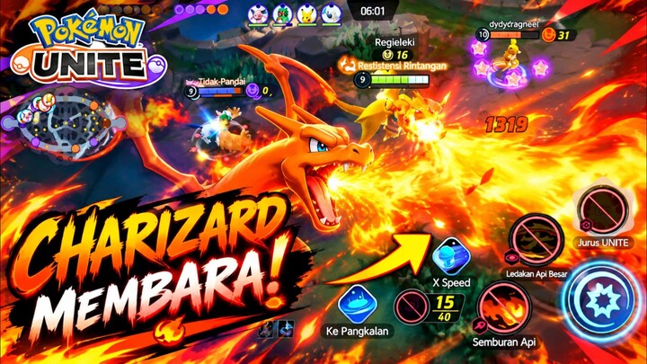 Charizard Membara Pokémon unit
