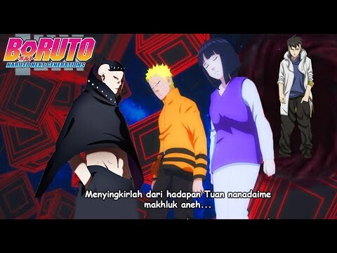 Shinju Jura menemukan Naruto di dimensi daikokuten, Kawaki datang melindungi Naruto - Kawaki VS Jura