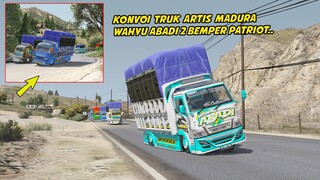 KONVOI TRUK ARTIS MADURA OLENG PARAH,, WAHYU ABADI 2 BEMPER PATRIOT