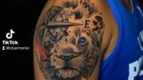 tattoo (Lion,compass)