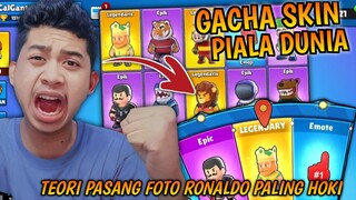 TEORI PASANG FOTO RONALDO PALING HOKI !! GACHA SEMUA SKIN PIALA DUNIA TERBARU & EMOTION TERBARU!