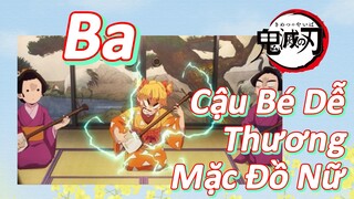 Ba Cậu Bé Dễ Thương Mặc Đồ Nữ