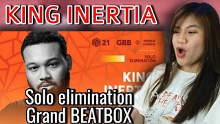 King Inertia 🇺🇸 I GRAND BEATBOX BATTLE 2021: WORLD LEAGUE I Solo Elimination I REACTION VIDEO