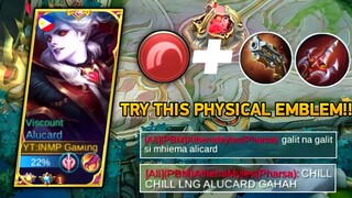 TRY THIS OP EMBLEM FOR ALUCARD!!?! | PHYSICAL EMBLEM IS SO OP!!! | ALUCARD PHYSICAL EMBLEM!!? | INMP