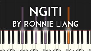 Ngiti by Ronnie Liang synthesia piano tutorial with free sheet music