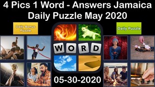 4 Pics 1 Word - Jamaica - 30 May 2020 - Daily Puzzle + Daily Bonus Puzzle - Answer - Walkthrough