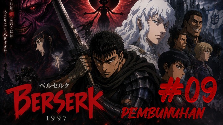 Berserk 1997 (Kenpuu Denki Berserk) Eps 09 Subtitle Indonesia "Pembunuhan" | Griffith mati dipanah😱