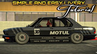 Simple and Easy Livery Tutorial | BMW E30 in Car Parking Multiplayer New Update