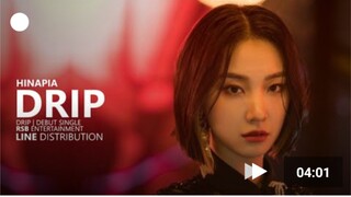 糊的味道，PRISTIN成员重新出发也不被受重视？HINAPIA《DRIP》演唱时长分配视频
