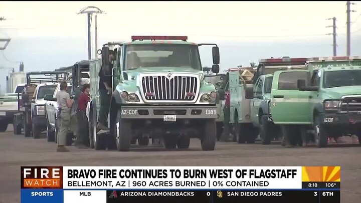 Better mapping shows Bravo Fire has burned 960 acres near Flagstaff