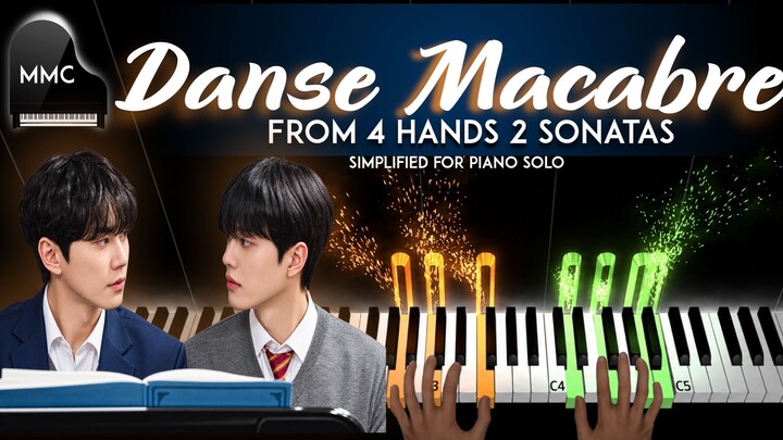 Danse Macabre from Four Hands Two Sonatas Kdrama piano cover/tutorial + sheet music (short version)