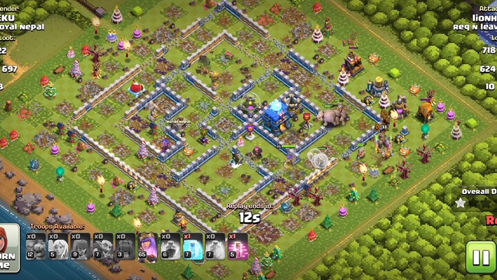 Full clean and perfect farming with Elephant Rider in COC