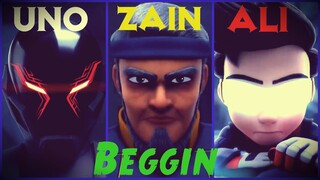 Uno VS Ejen Zain & Ali {Edit} - Beggin  [My 100th vid special ]