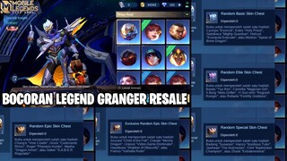 BOCORAN EVENT SHINING STAR SKIN LEGEND GRANGER - BISA FARMING BANYAK SKIN PERMANENT! MOBILE LEGENDS