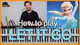 How to play LET IT GO (Disney's FROZEN) Piano Lesson Tutorial