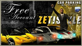 ZETISTYLE FREE ACCOUNT WITH 15 BEST CARS | Car Parking Multiplayer | New Update 4.7.0 | zeti