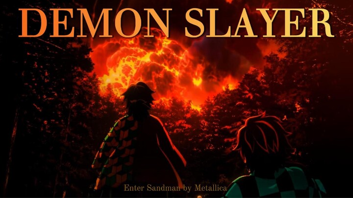[ANIME EDIT] DEMON SLAYER EXPLOSION SCENE - ENTER SANDMAN BY METALLICA
