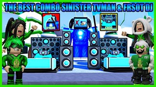Kombinasi Tower Terbaik Sinister Titan TVman & Frost Dj Speakerman Skibidi Toilet Auto Lembek