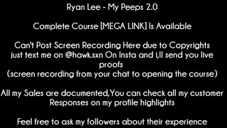 Ryan Lee - My Peeps 2.0 course download