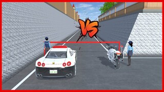 Police Car VS Police Motorcycle || SAKURA School Simulator