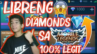 LIBRENG DIAMONDS SA MOBILE LEGEND 100% LEGIT | Tagalog Tutorial