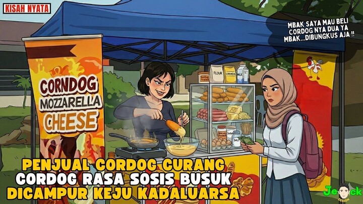 AZAB PENJUAL CORDOG CURANG PAKAI SOSIS BUSUK DAN KEJU KADALUARSA