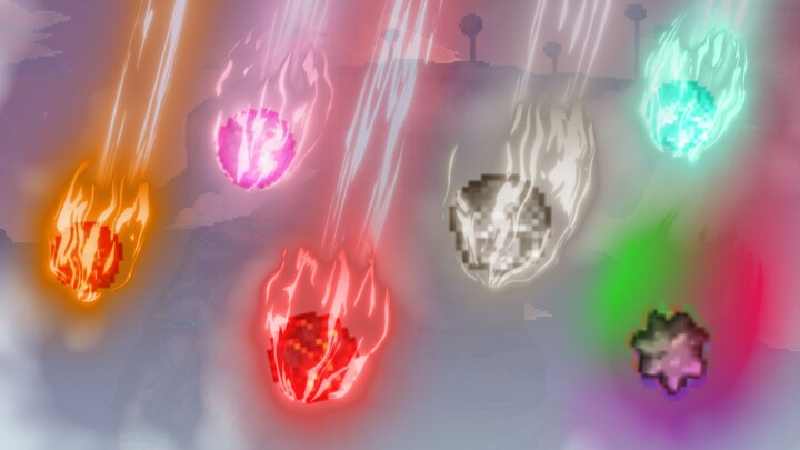 A rock falls from the sky, scaring people to tears and even to wetting themselves.