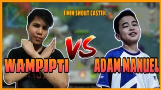 WAMPIPTI VS ADAM (1V1 GUSION VS HAYABUSA) | 1MIN SHOUTCAST | MLBB GAMEPLAY!