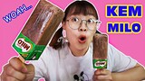 THỬ THÁCH LÀM KEM MILO TỪ SỮA - Hương Vị Ngon Hay Kinh Dị ? ( Milo Ice Cream Challenge)