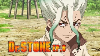 Dr.Stone ดร.สโตน เจ้าแห่งวิทยาศาสตร์กู้คืนอารยธรรมโลก ตอนที่ 08 พากย์ไทย