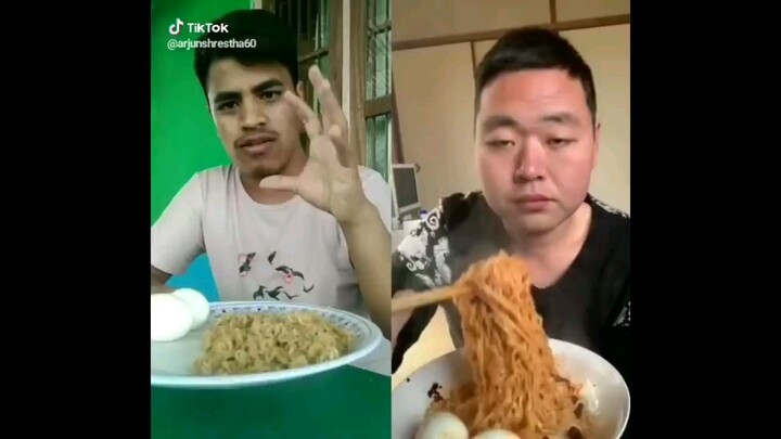 Funny mukbang