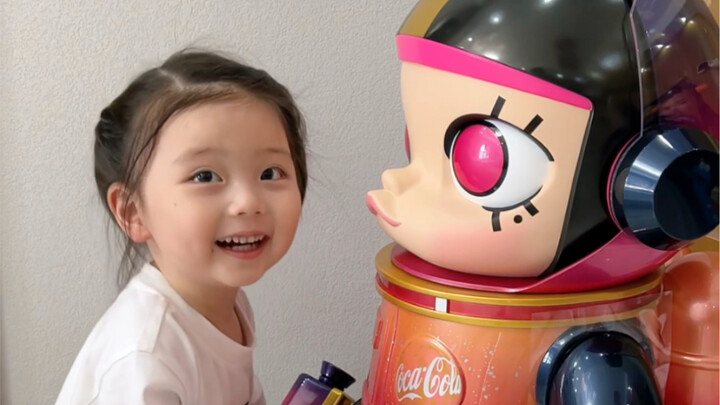 Dad’s got another big toy—just like a beer!