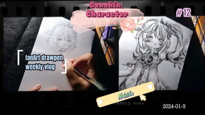 Drawing Nahida from Genshin Impact _____🖋🖋🖋