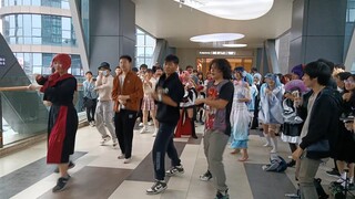 Biểu diễn múa tại Triển lãm truyện tranh Trung tâm Vận mệnh Triều Châu, "Đảo kho báu mới"