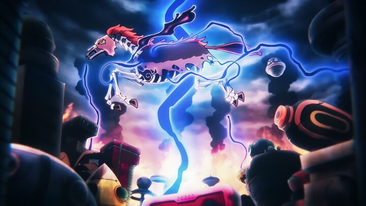 Nasujirō Thánh Biến thành xương ngựa! Bước một bước, mặt đất nứt vỡ; chiêu chém hóa thành móng ngựa 