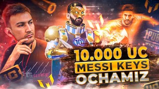 10 000UC YANGI MESSI KEYSNI OCHAMIZA PUBG MOBILE