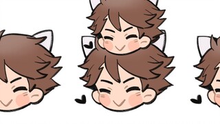 [Handwritten volleyball] The Bad Cat Song by Toru Oikawa [and the film]