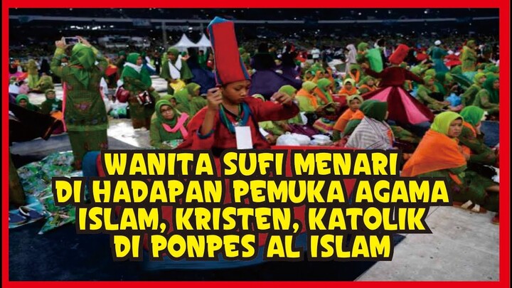 Seorang wanita Sufi menari di hadapan pemuka agama Islam, Kristen & Katolik pd hari Raya Idul Fitri