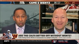 First Take | Stephen A. "believe" Carson Wentz leaves, Indianapolis Colts will be better