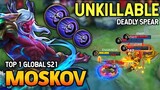 100% Unkillable! Moskov Best Build 2021 | Top 1 Global Moskov Gameplay | Mobile Legends✓