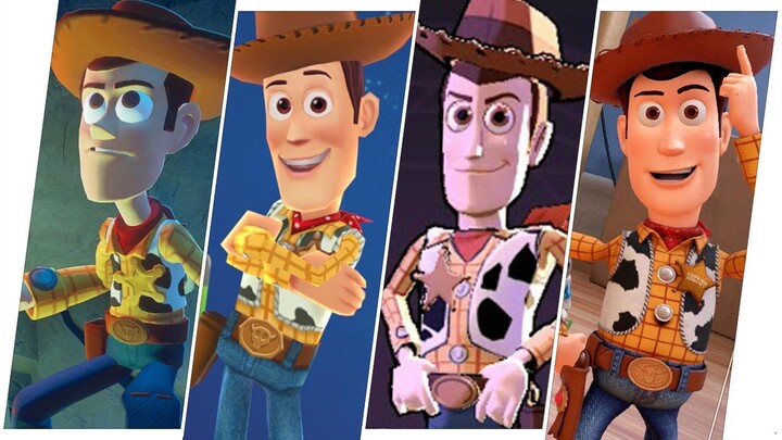 Sheriff Woody Evolution in Games - Toy Story - Disney - Pixar