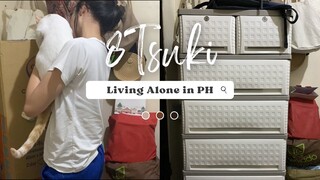 living alone in the Philippines: daily vlog, December, unboxing new cabinet drawer | silent vlog