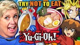 Try Not To Eat - Yu-Gi-Oh (Golden Eggwich, Dragias Curry, Space Ramen) | People vs Food