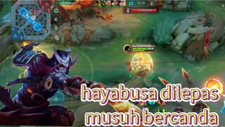 hayabusa dilepas musuh auto bantai MLBB