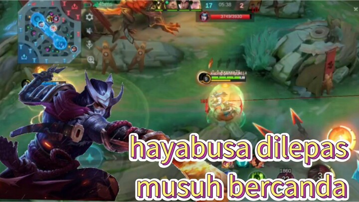 hayabusa dilepas musuh auto bantai MLBB