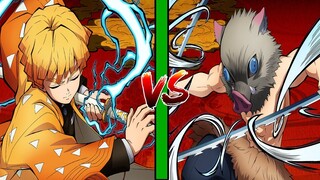 THANH GƯƠM DIỆT QUỶ Zenitsu TIA CHỚP VÀNG VS INOSUKE LỢN LÒI KIMETSU NO YAIBA Demon Slayer THÀNH EJ