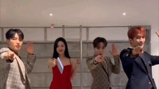 Seventeen Fu Shuo-soon x Cha Joo-young (Dark Glory Stewardess) dance challenge!!!